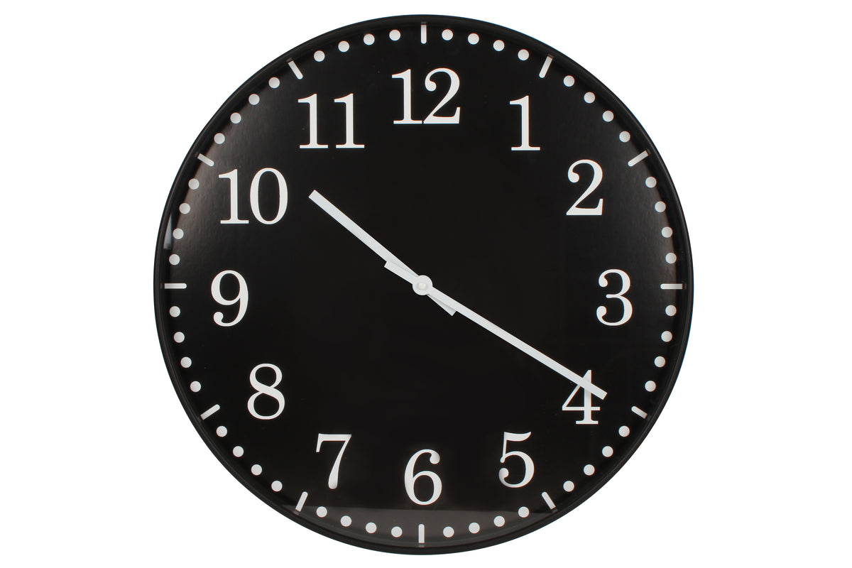 Acton Clock Black