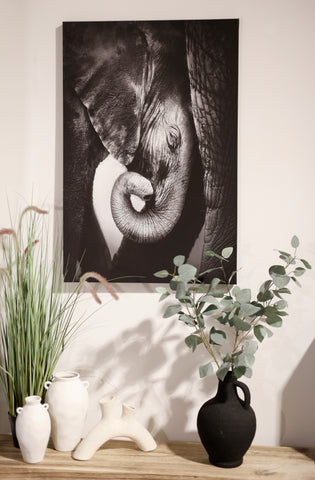 Blaine Baby Elephant On Stretched Canvas 90 x 60cm