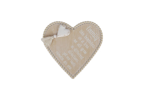 Mum Heart Shaped Plaque