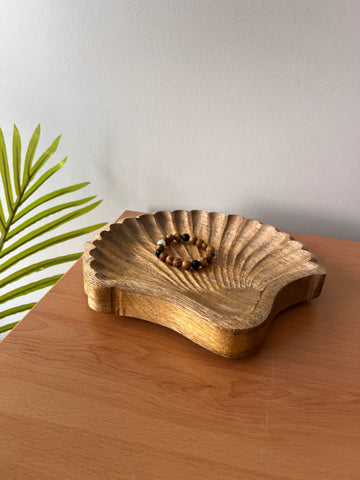 Mango Wood Seashell Tray 25cm - 7 Seas Range