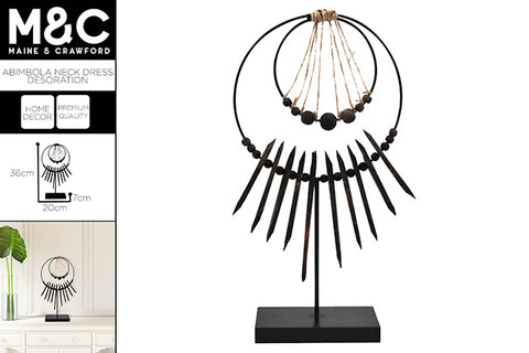 Abimbola Neck Dress Decoration on Stand 36cm