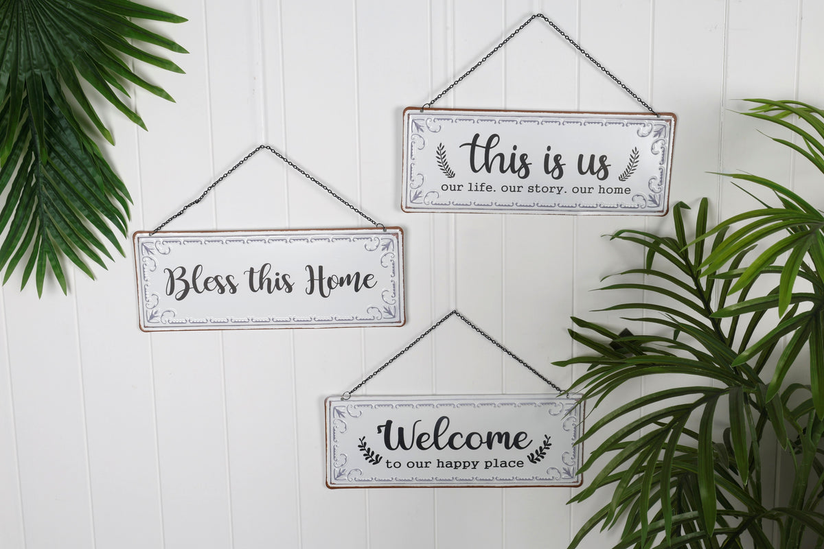THIS IS US METAL HANING PLAQUE 37CM