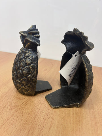 Cast Iron Pineapple Door Stop 2pce