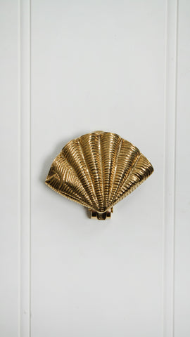 Belize Brass Shell Door Knocker