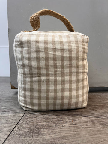 Door Stop Gingham