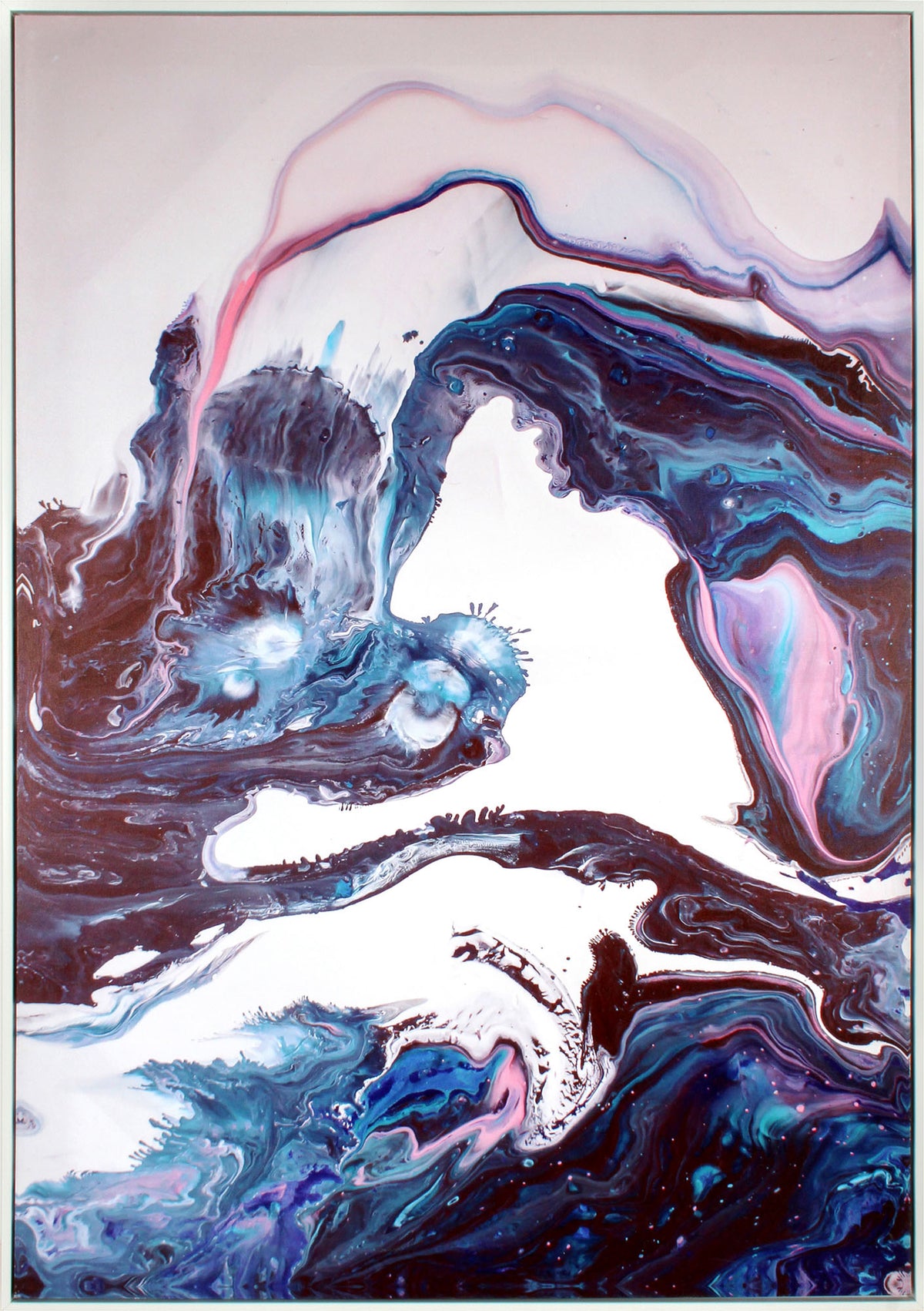 Abstract Flow Framed Art 70 x 100 x 3.5cm in Australia