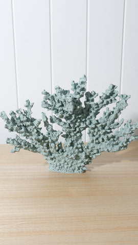 Resin Coral Ornament Turquoise 31 x 27 x 23cm