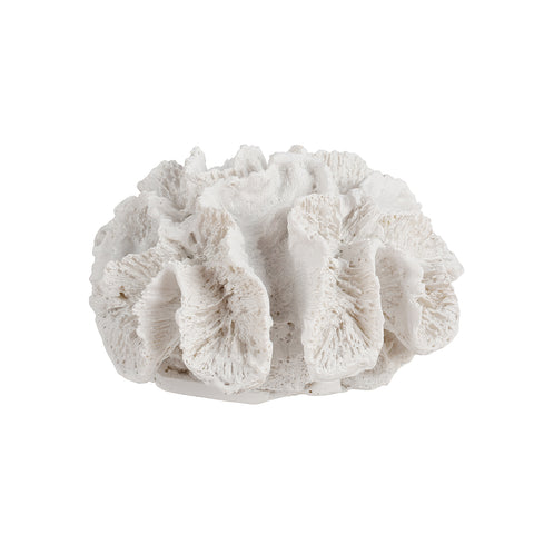 Resin Coral Ornament White 14 x 13 x 7.5cm