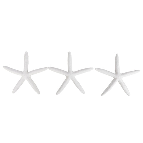 Resin Starfish White 3Pk 13 x 13 x 6cm