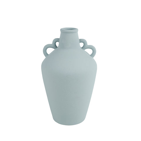 Ollie Stoneware Vase Blue 24 x 14 x 14cm