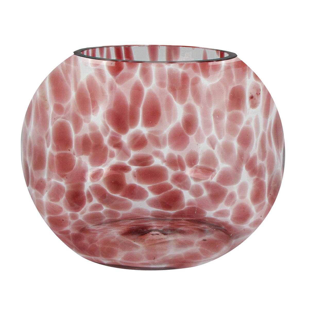 Micaela Orchid Glass Vase Round 12 x 10cm