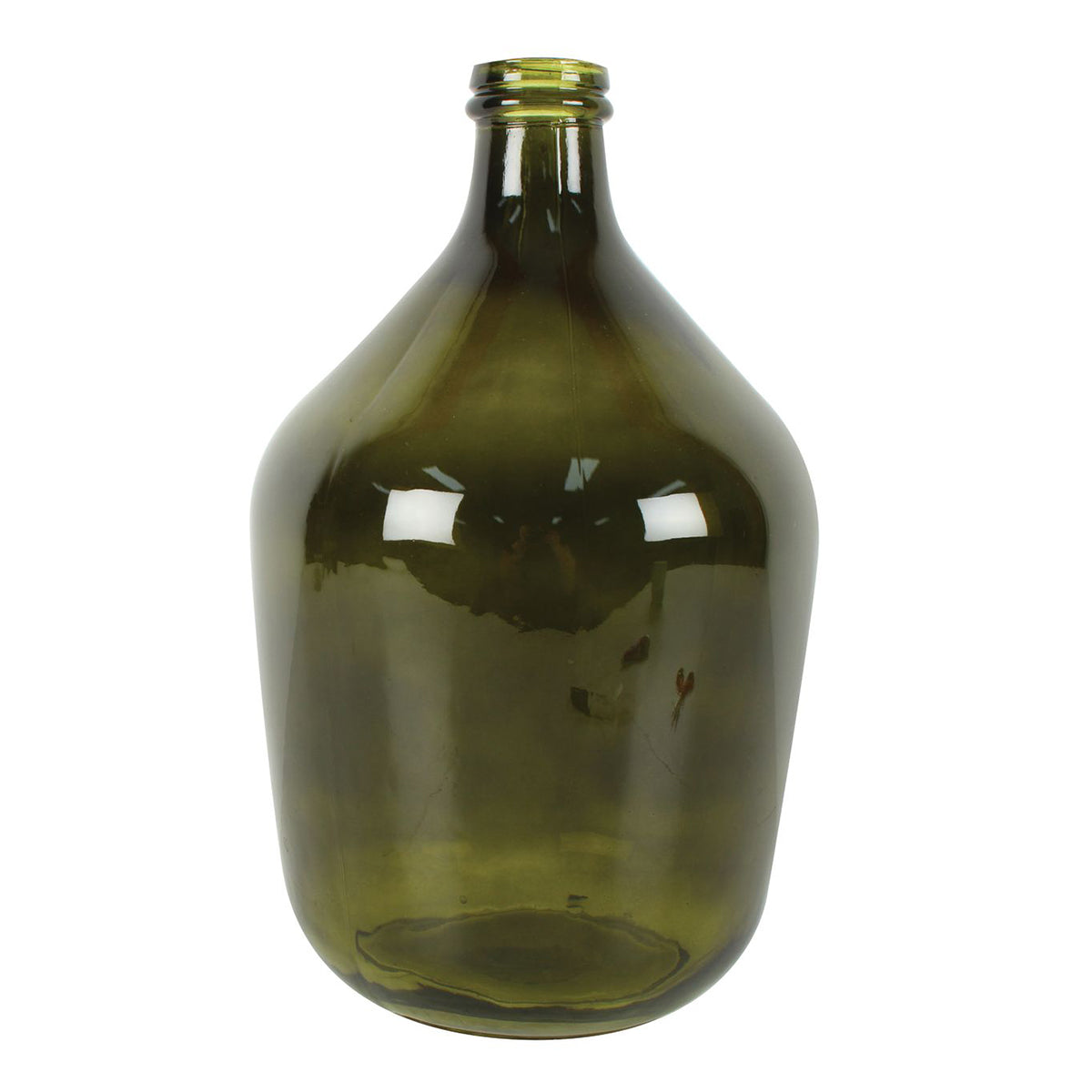 Burch Bottle Neck Glass Vase Green 38 x 23 x 23cm