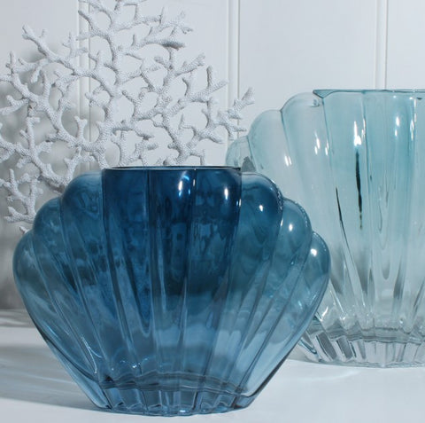 Billie Shell Glass Vase 22 x 17 x 9 cm