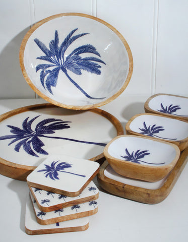 Belize Blue Palm Plate 30cm