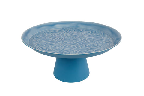SKY BLUE EMBOSSED CAKE STAND