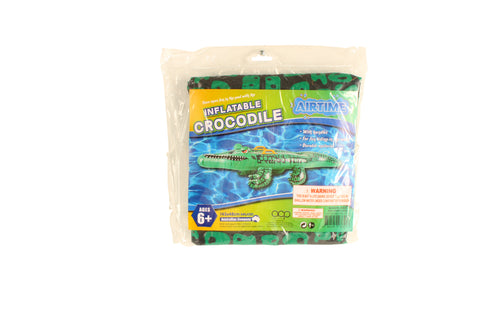 AirTime™ Large Inflatable Crocodile with Handles 143x48cm Age6+