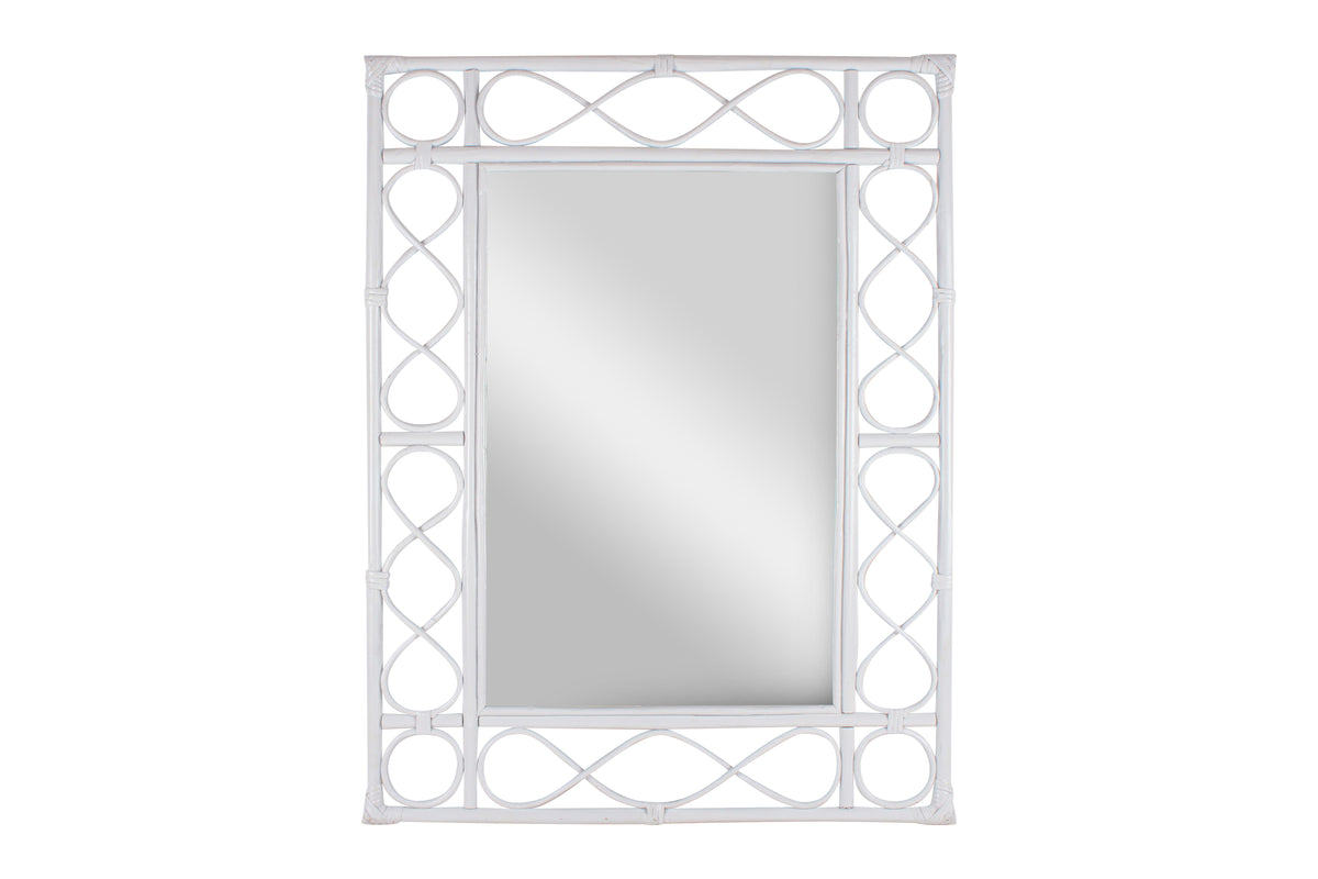 Beric Rattan Rectangle Mirror 80 x 50cm