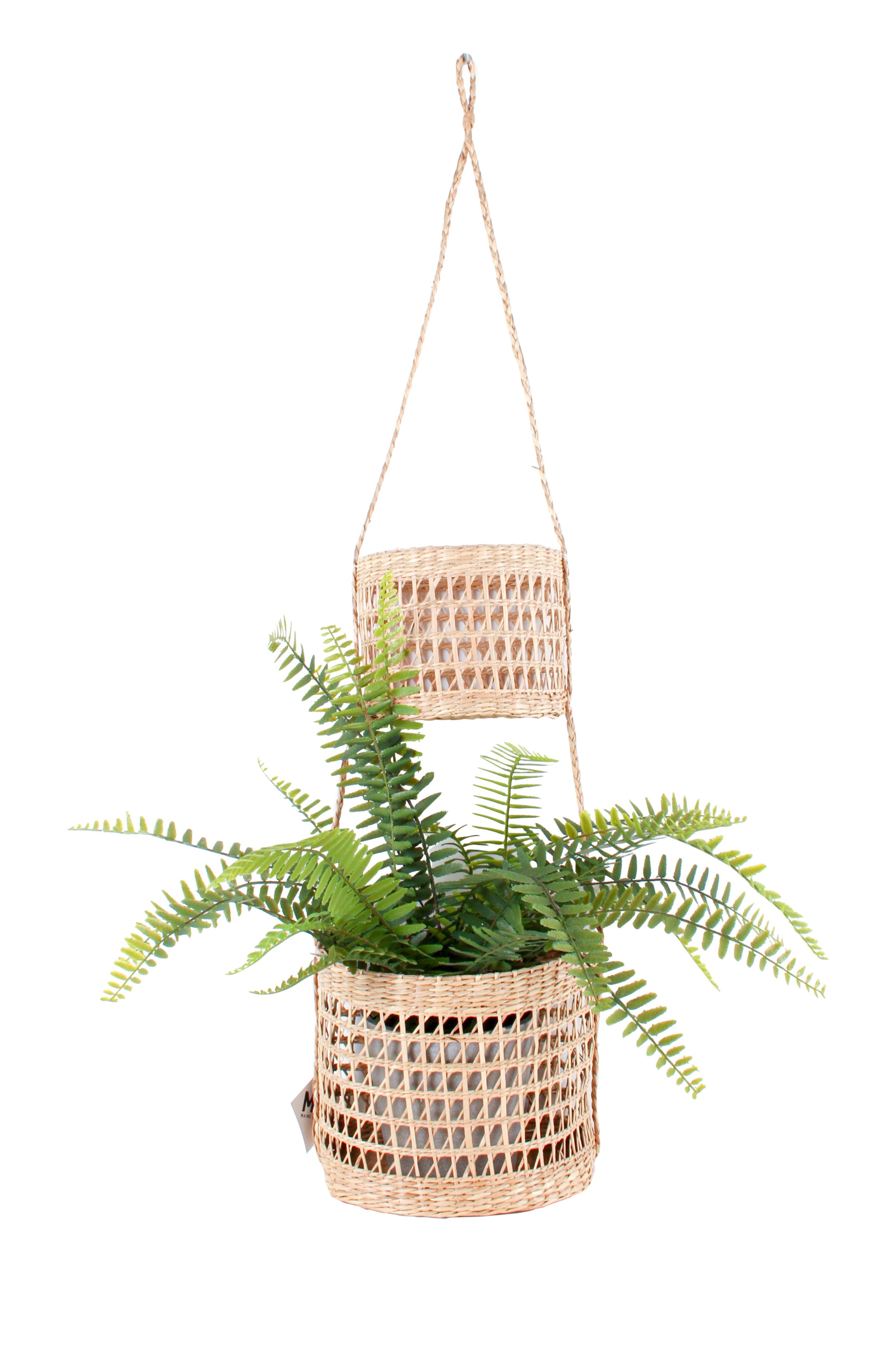 GYMPIE 2 TIER SEAGRASS HANGING BASKET