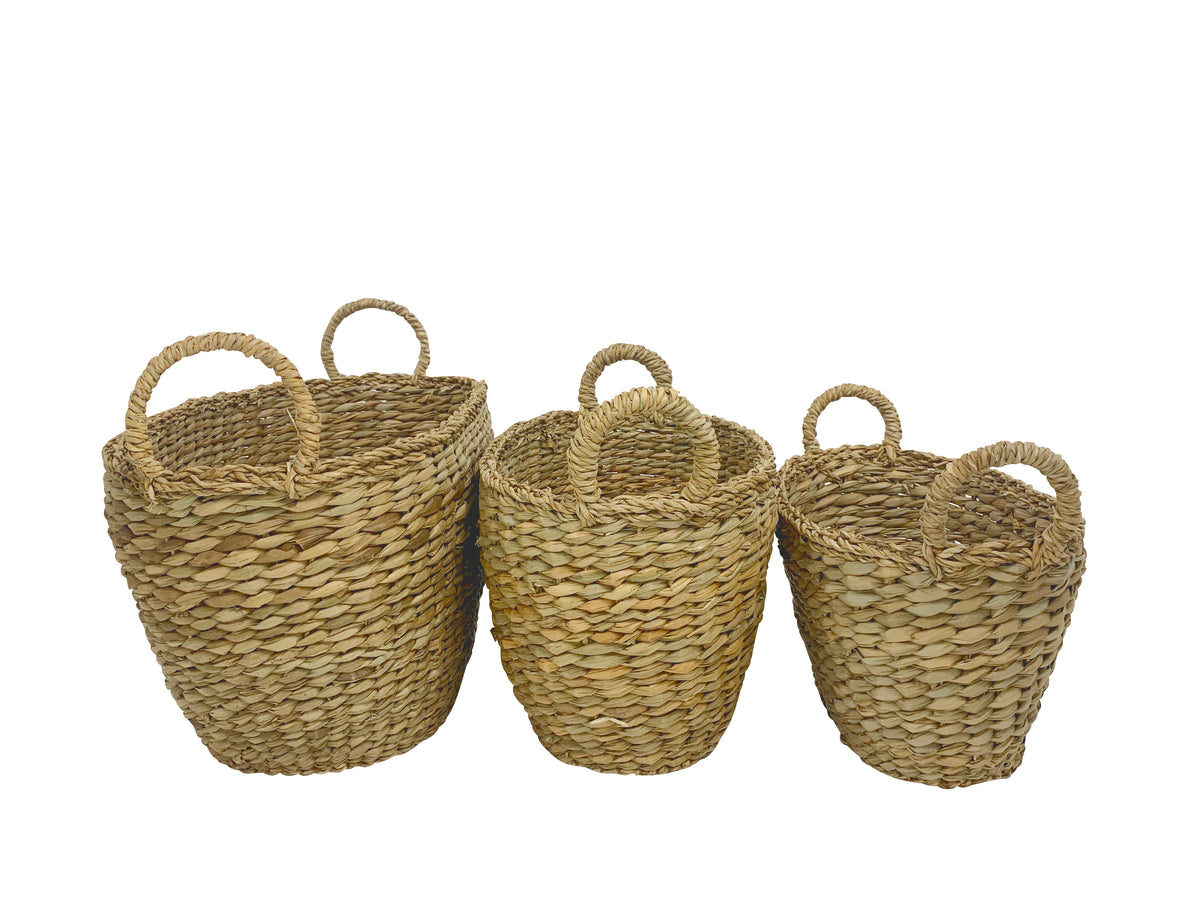 Flic Set Of 3 Typha Basket