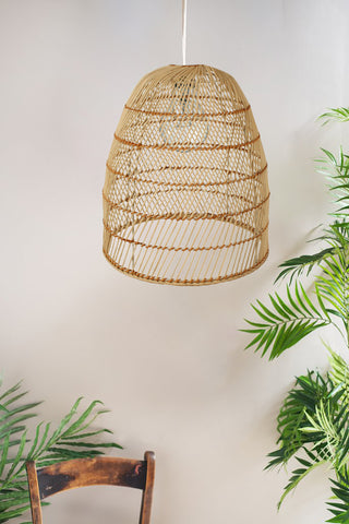 Rattan lamp on sale shade large