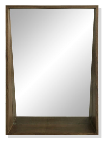 Mossman Wall Mirror With Shelf Veneered 92 x 61 x 10cm