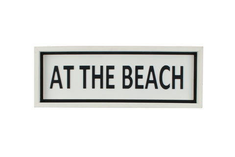 Hume Wood At The Beach Sign