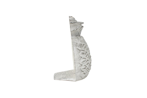Cast Iron Pineapple Door Stop 2pce Antique White