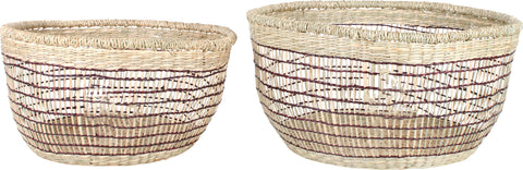 Blake Set Of 2 Storage Basket Round