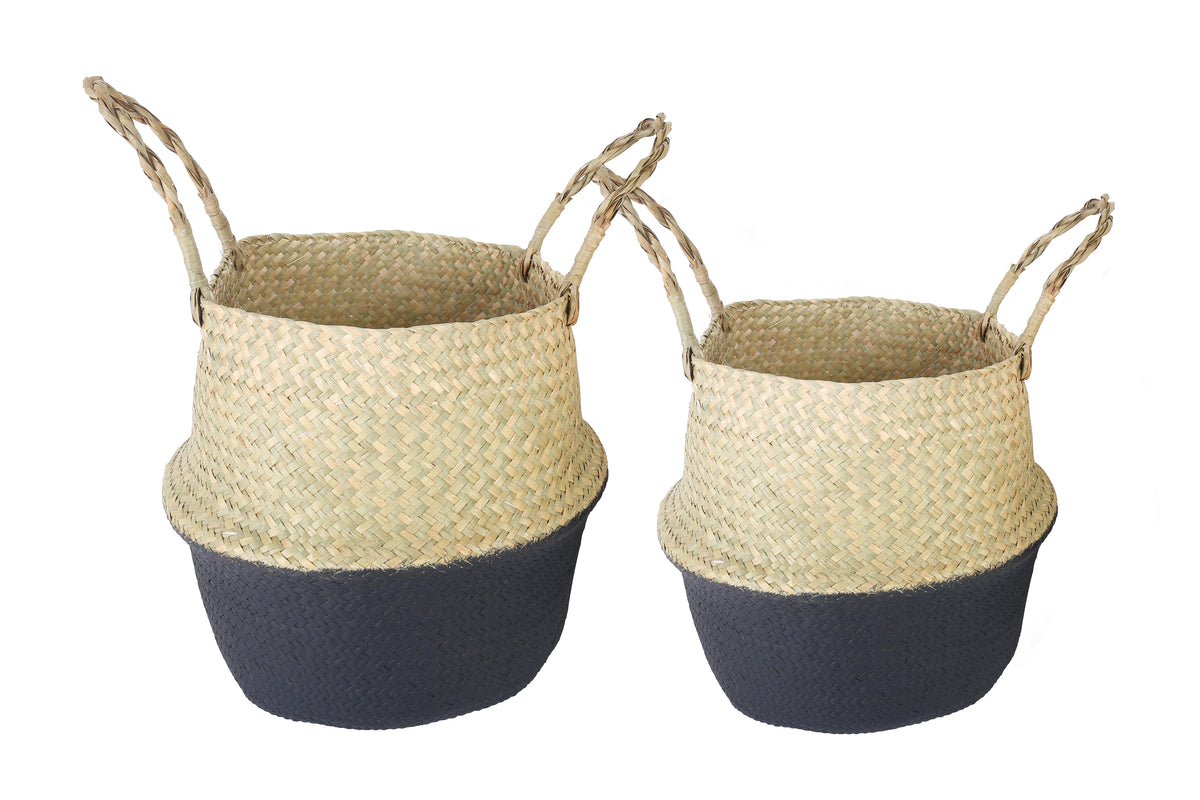 Byron Set Of 2 Seagrass Belly Baskets