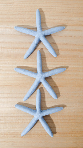 Resin Starfish Blue 3Pk 13 x 13 x 6cm