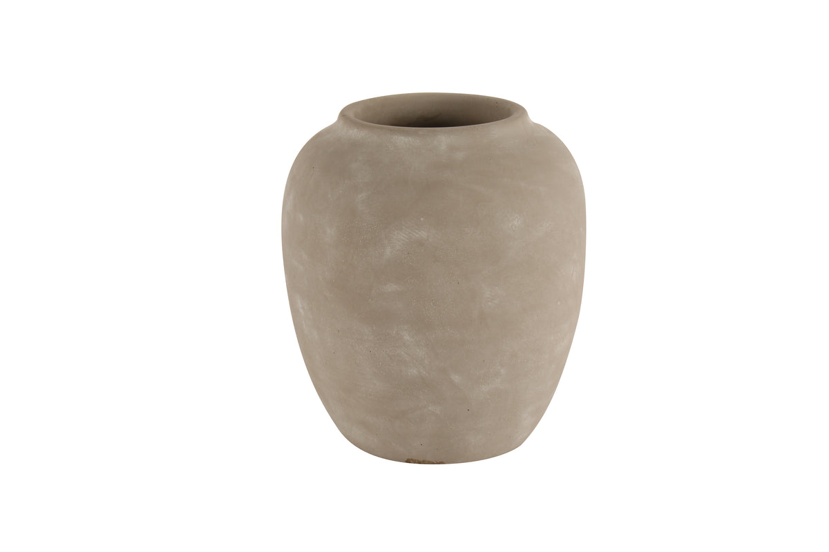 Luna Concrete Vase Grey 22 x 20 x 20cm