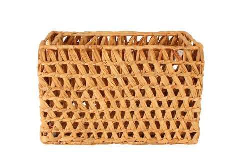 Poe Set Of 2 Water Hyacinth Baskets Rectngle