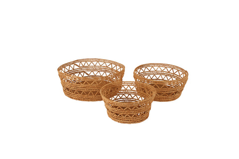 Leean Set Of 3 Palm Baskets