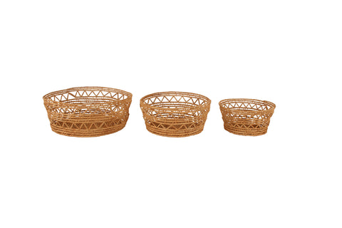Leean Set Of 3 Palm Baskets