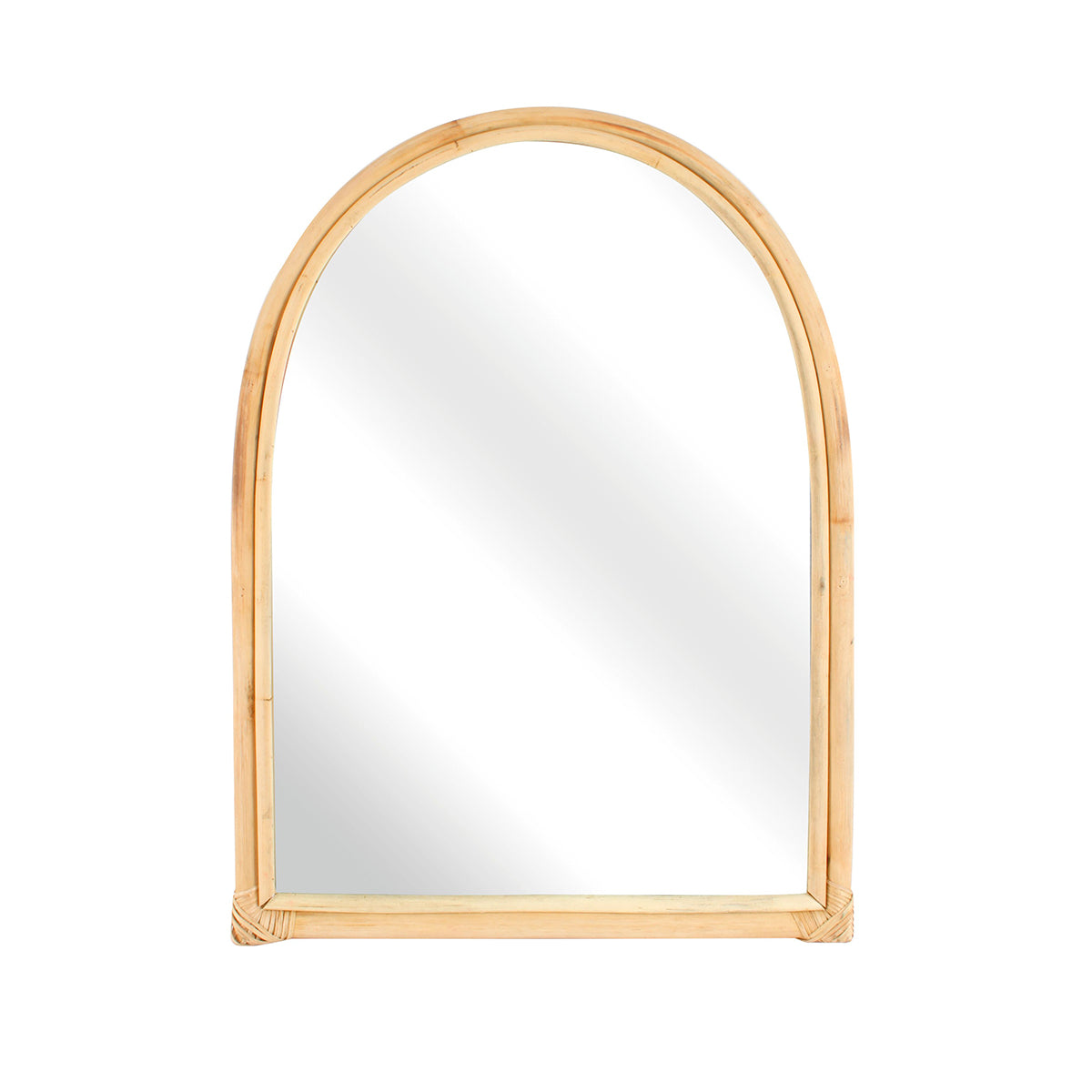 Ines Natural Rattan Arched Mirror 61 x 45cm