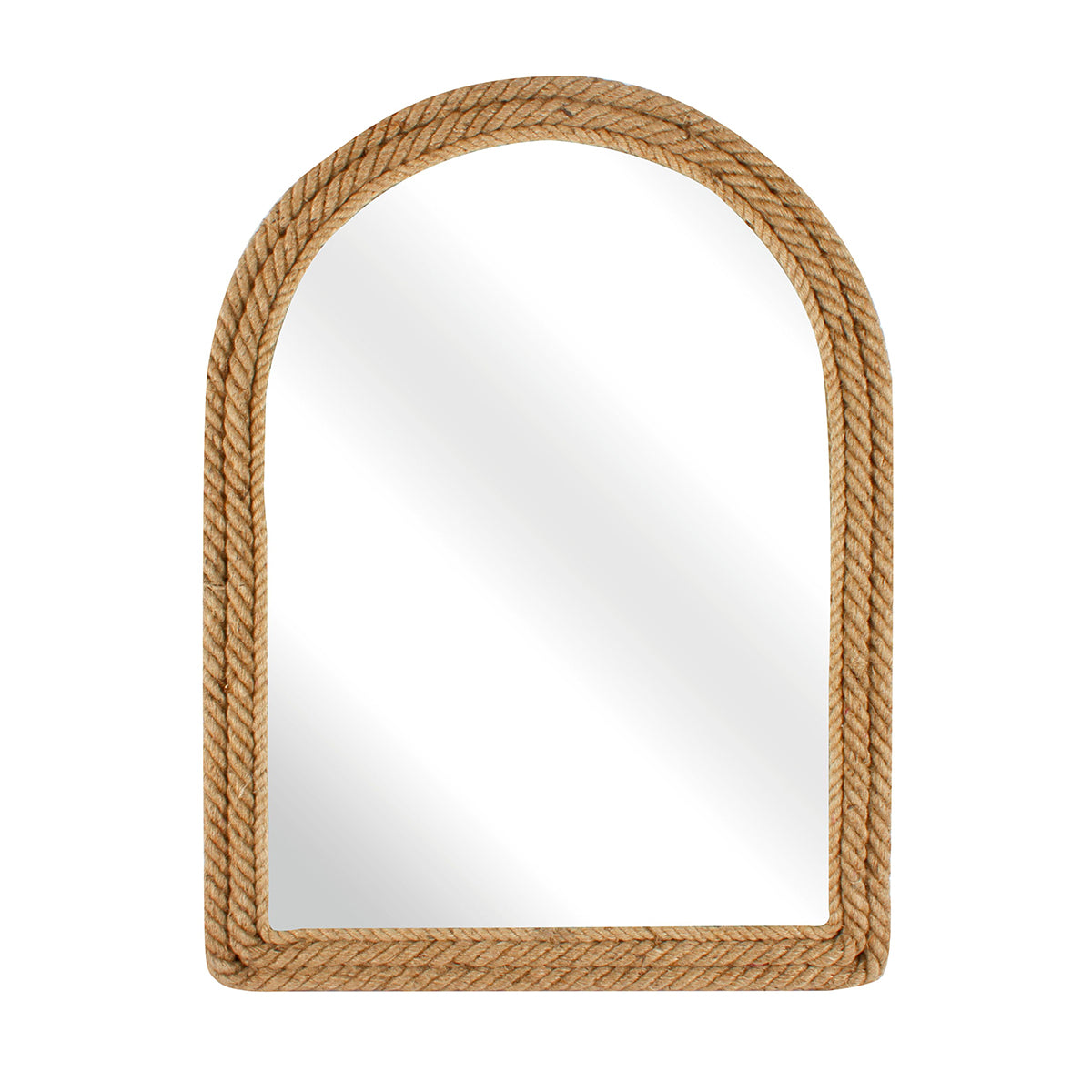 HOSHI NATURAL JUTE ARCHED MIRROR 61 X 45cm